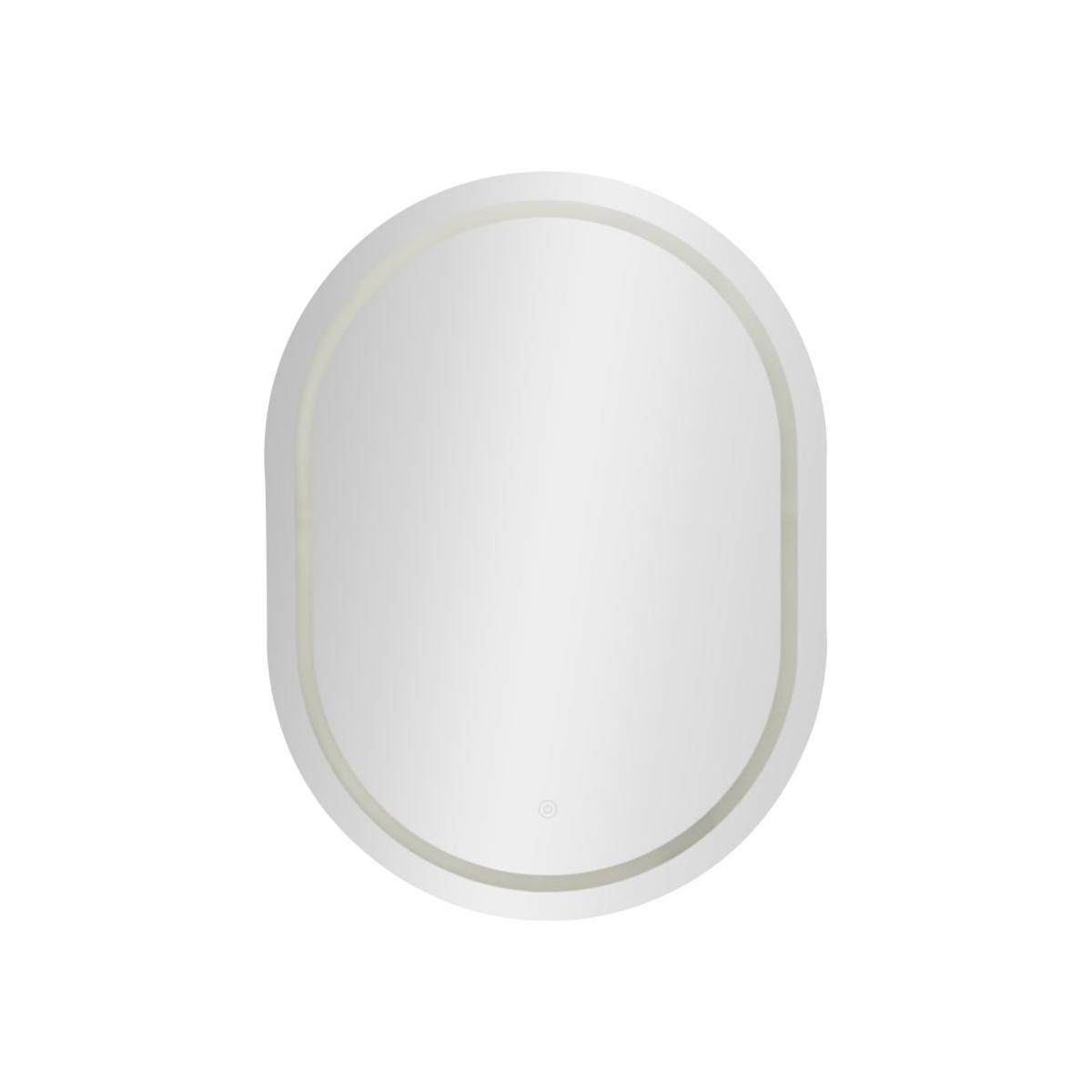 Specchio da muro led simple ovale cm 60x3,5x80 (3 tonalita' di luce)