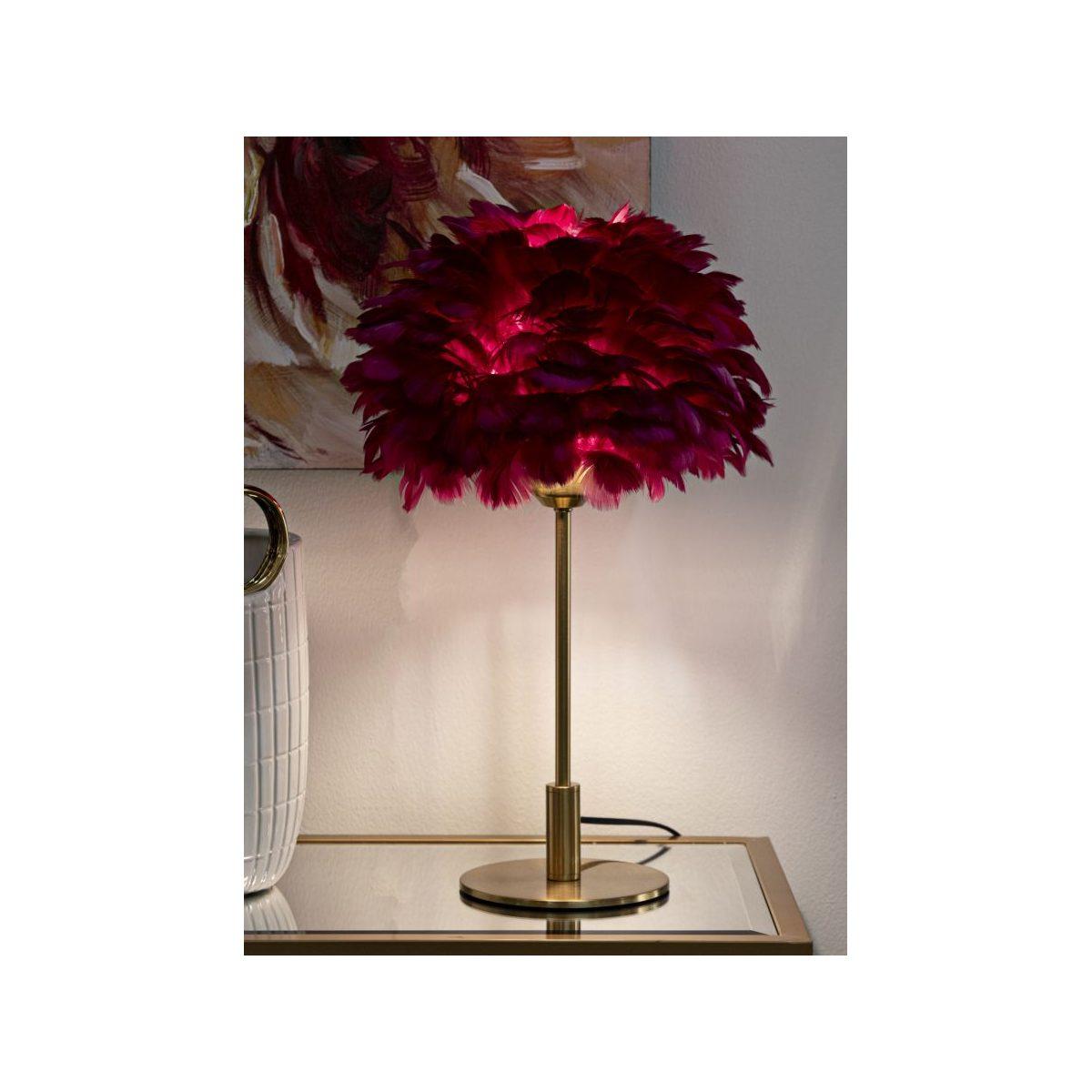 Lampada da tavolo ball feather bordeaux cm Ø 30x50