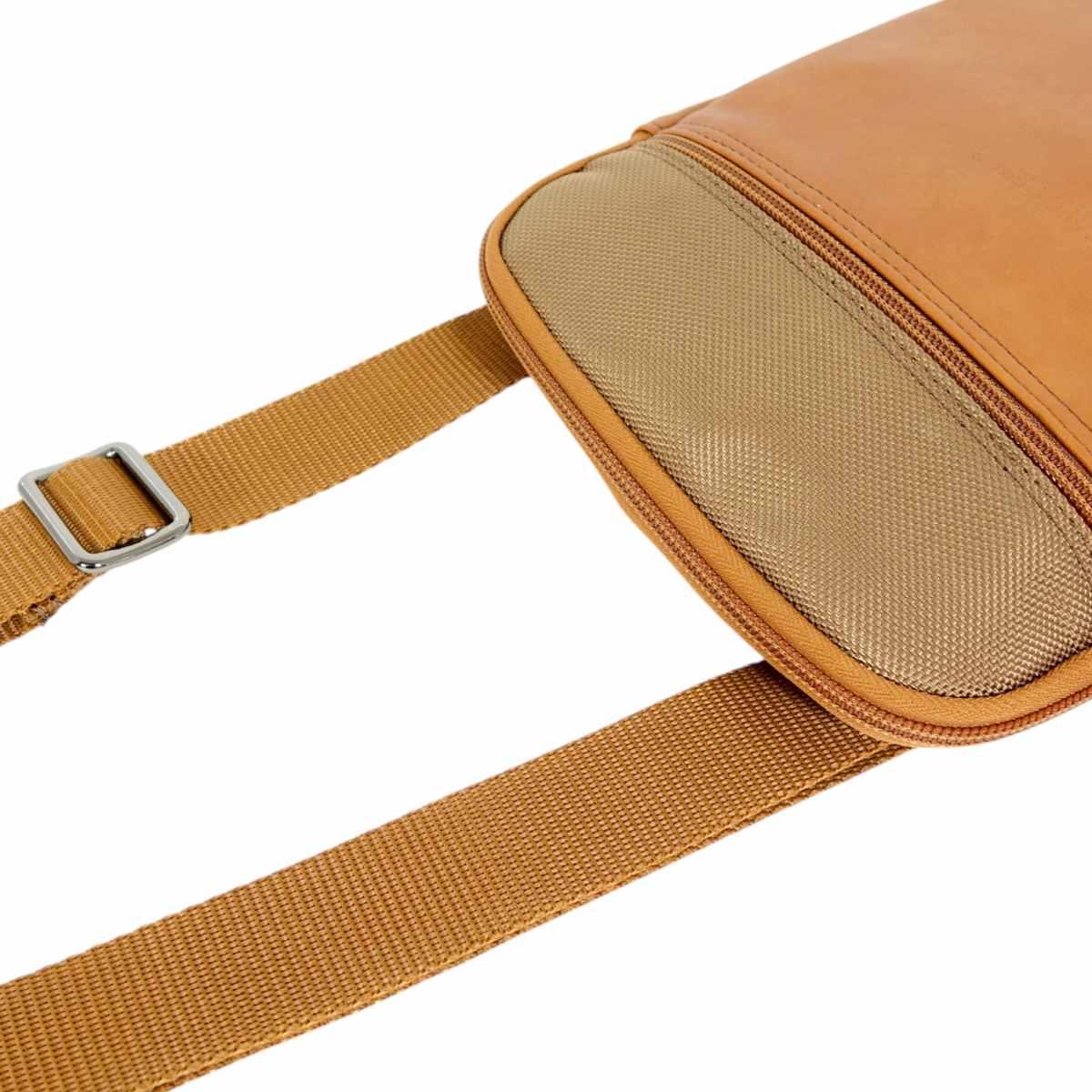 Tracolla uomo in ecopelle e tessuto tecnico Capoverde Made in Italy