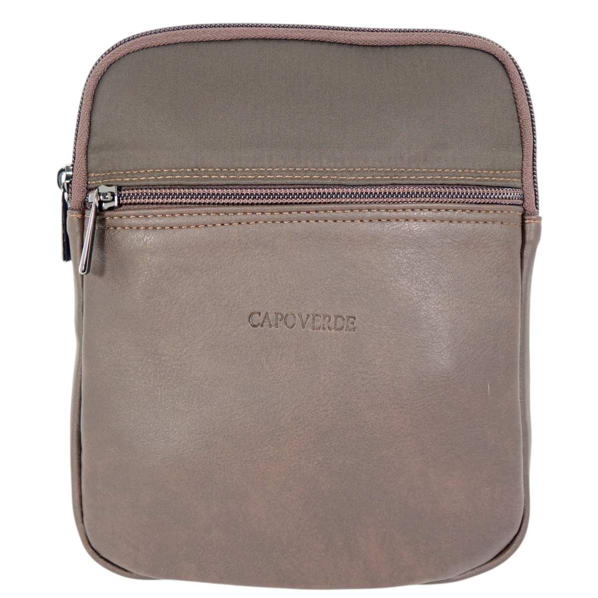 Tracolla uomo in ecopelle e tessuto tecnico Capoverde Made in Italy