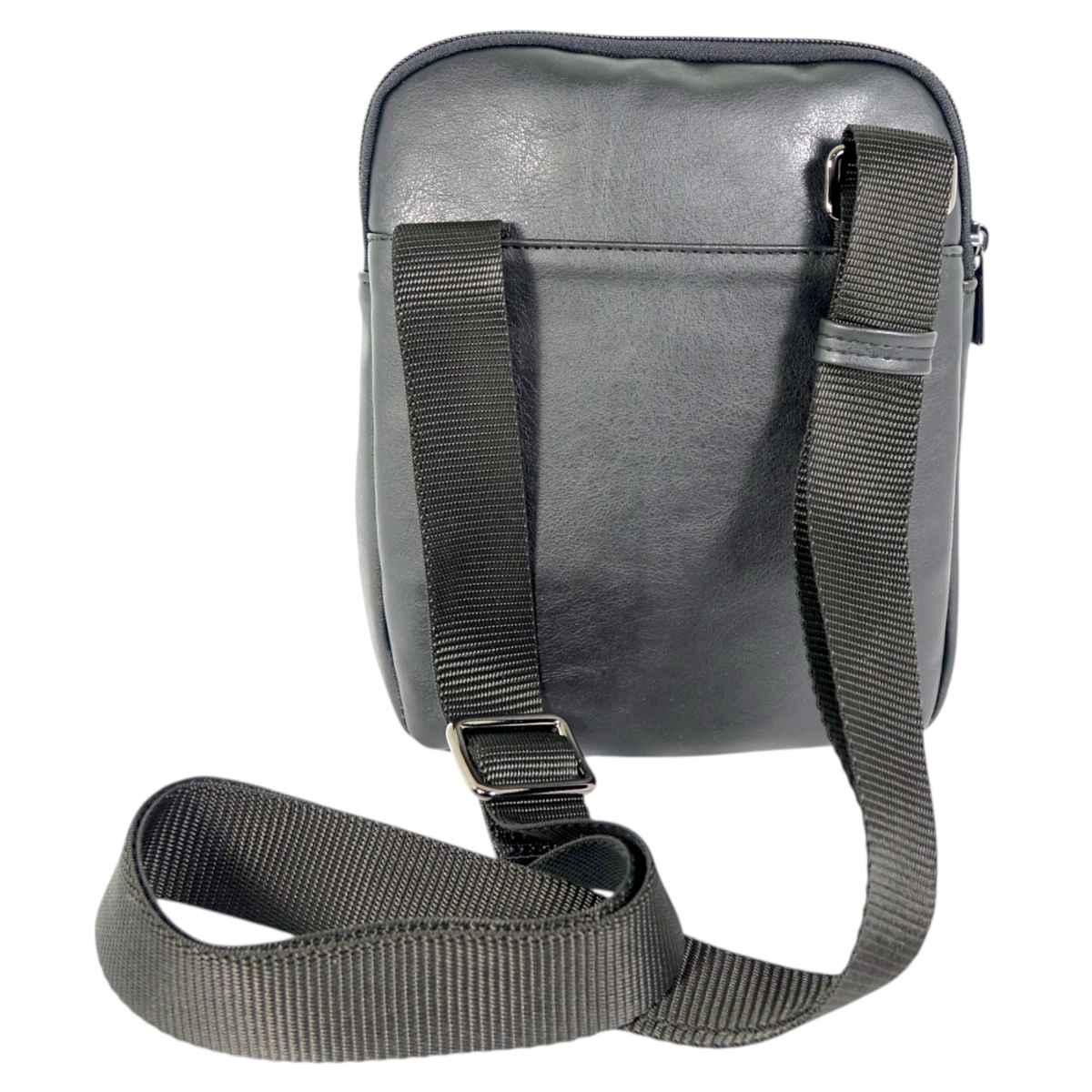 Tracolla uomo in ecopelle e tessuto tecnico Capoverde Made in Italy