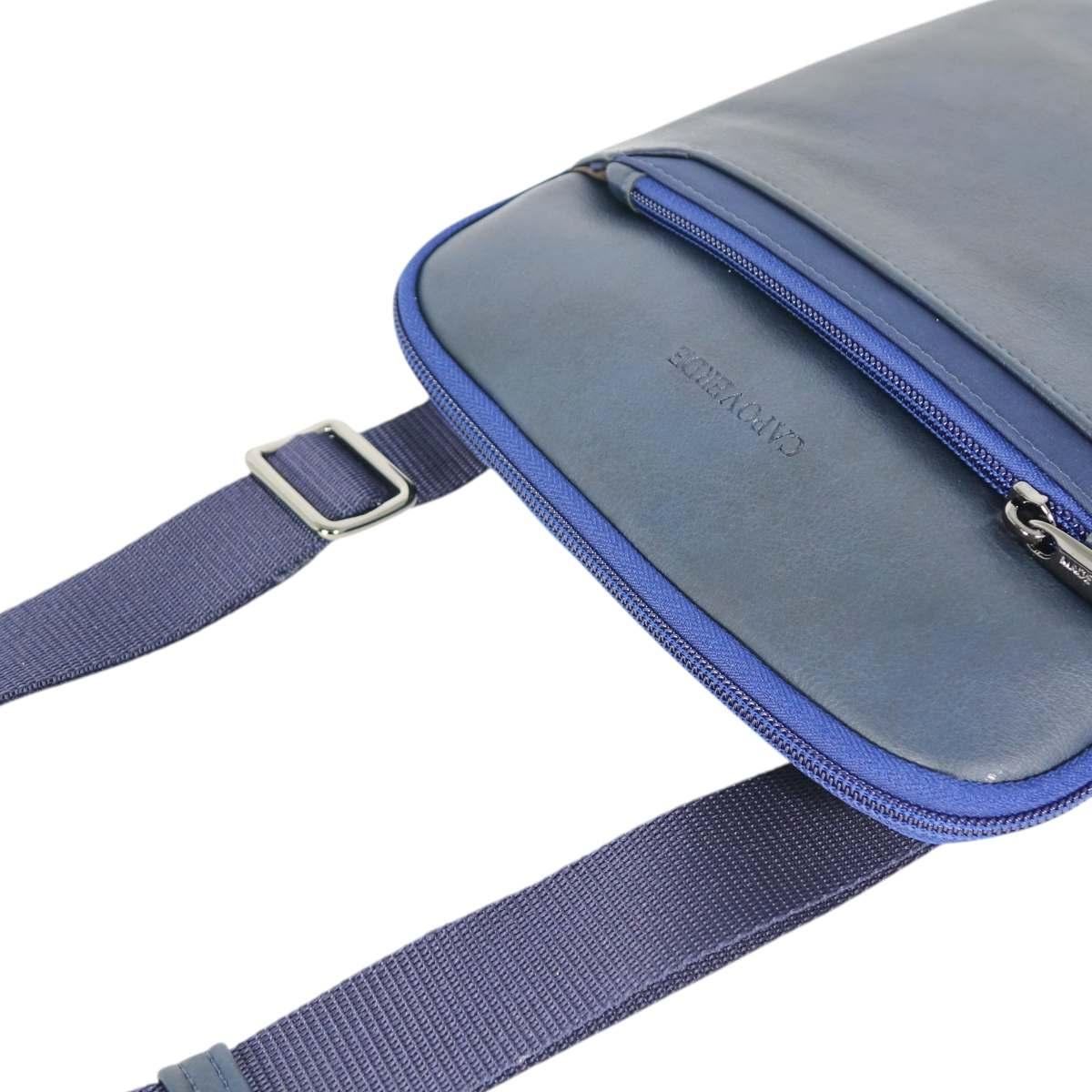 Tracolla uomo in ecopelle e tessuto tecnico Capoverde Made in Italy