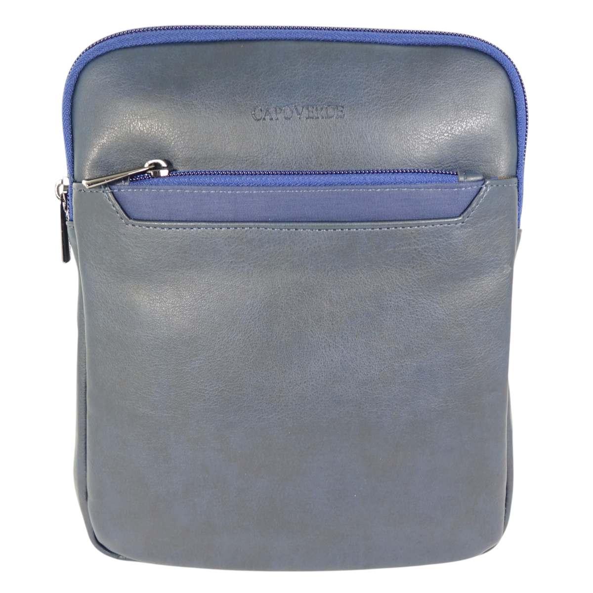 Tracolla uomo in ecopelle e tessuto tecnico Capoverde Made in Italy