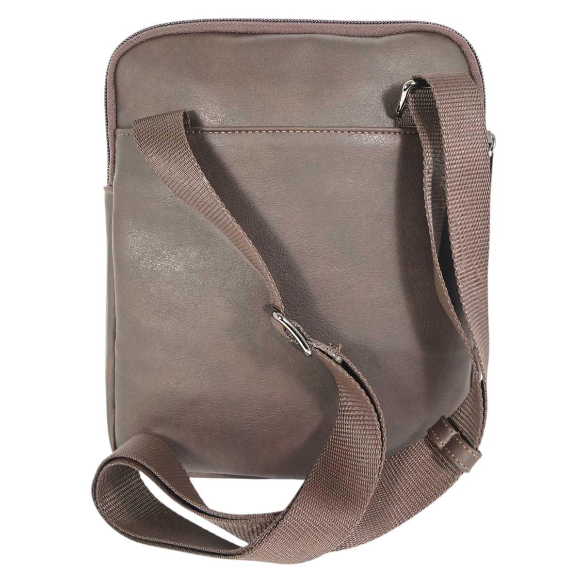 Tracolla uomo in ecopelle e tessuto tecnico Capoverde Made in Italy