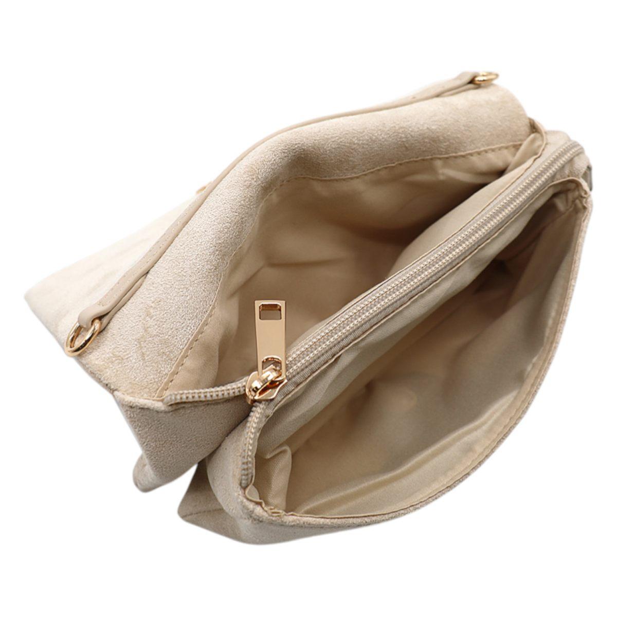 Pattina donna a tracolla effetto scamosciato Marina Galanti