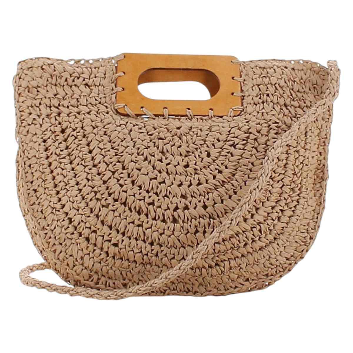 Borsa in paglia a mezzaluna donna Marina Galanti