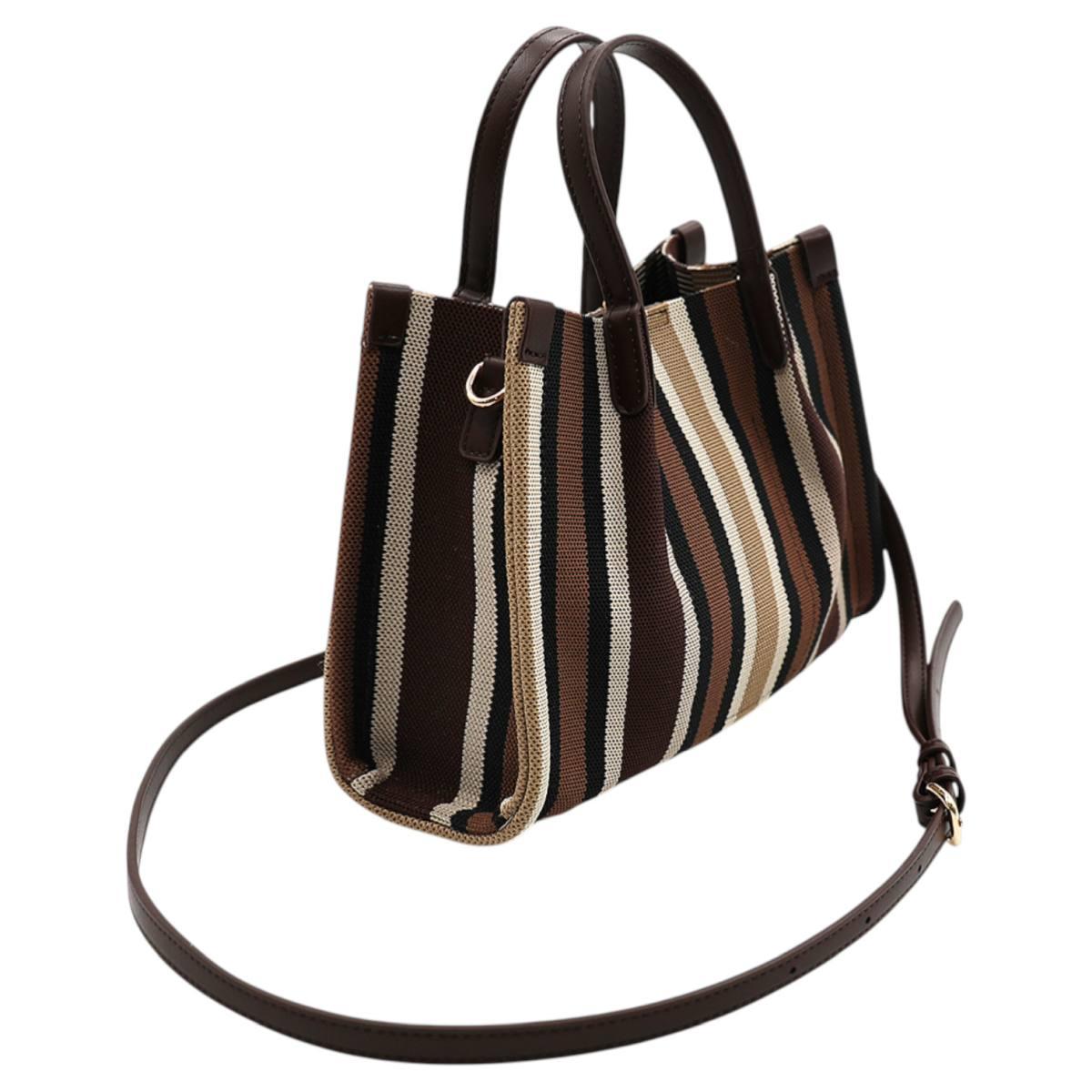 Borsa a mano donna motivo a righe Marina Galanti