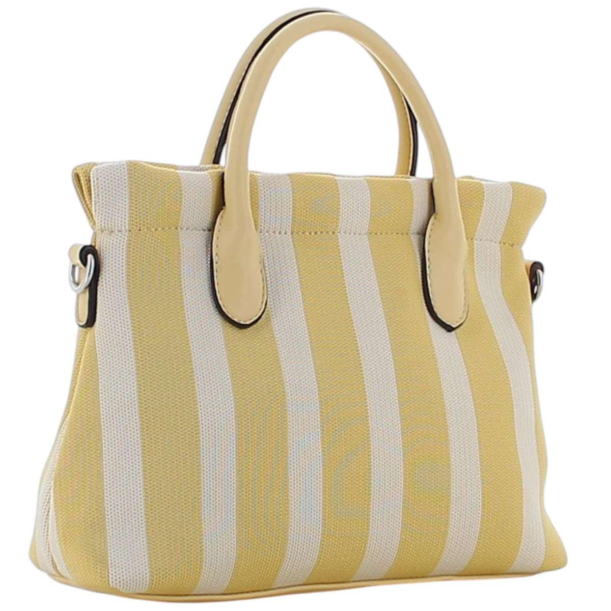 Borsa a mano motivo a righe donna Marta Marzotto