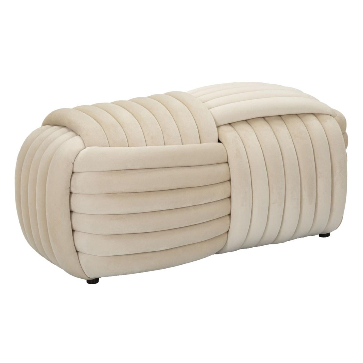 Panca softy crema cm 90x45x45