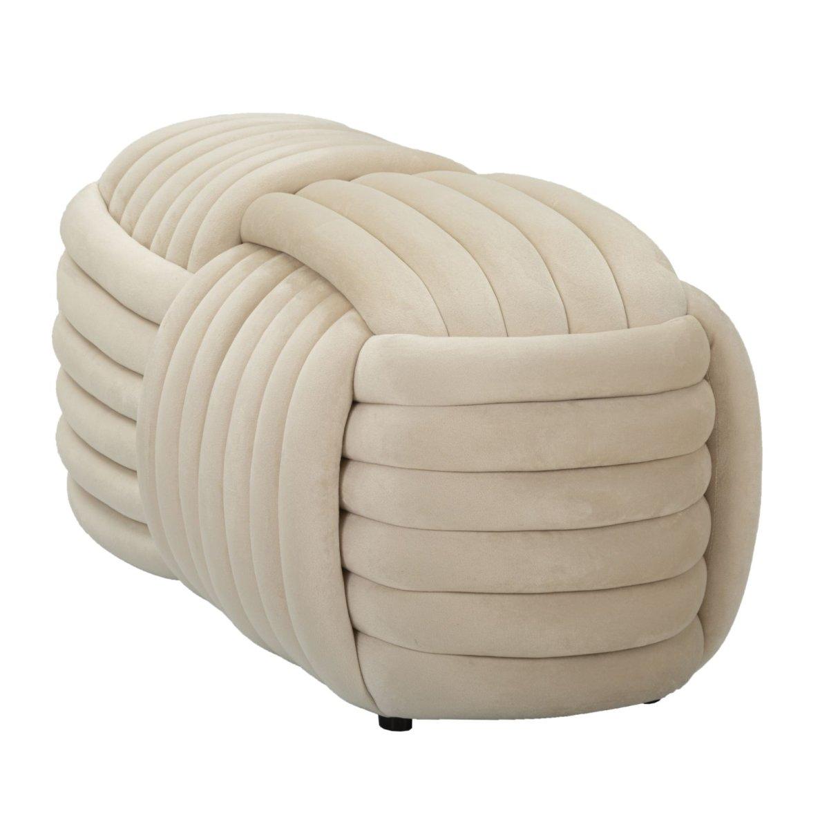 Panca softy crema cm 90x45x45