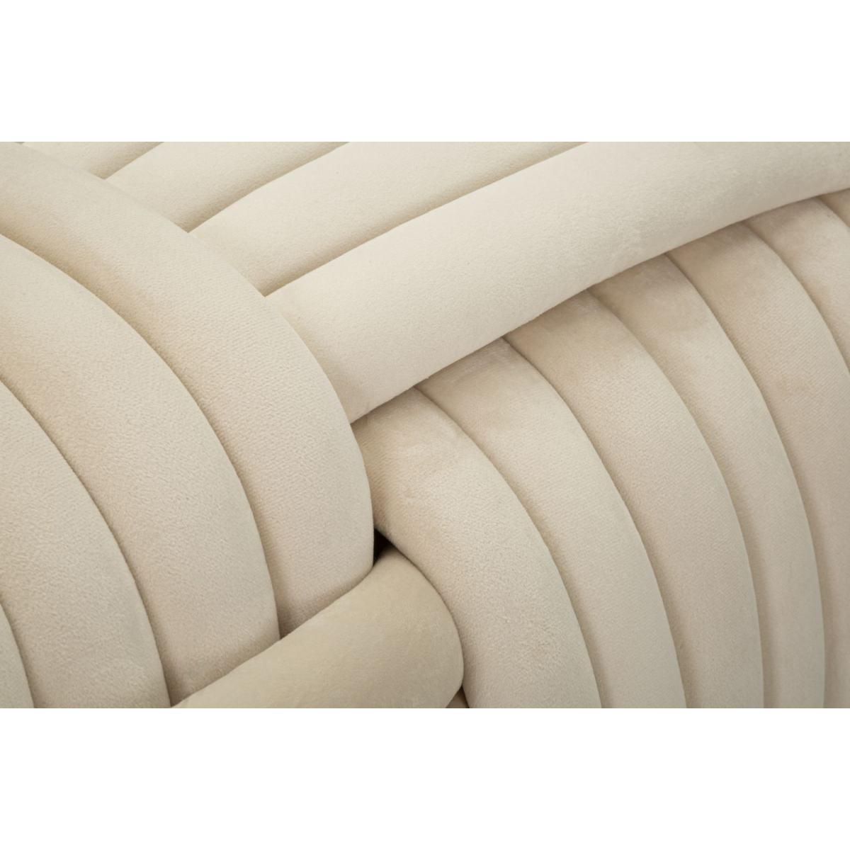 Panca softy crema cm 90x45x45