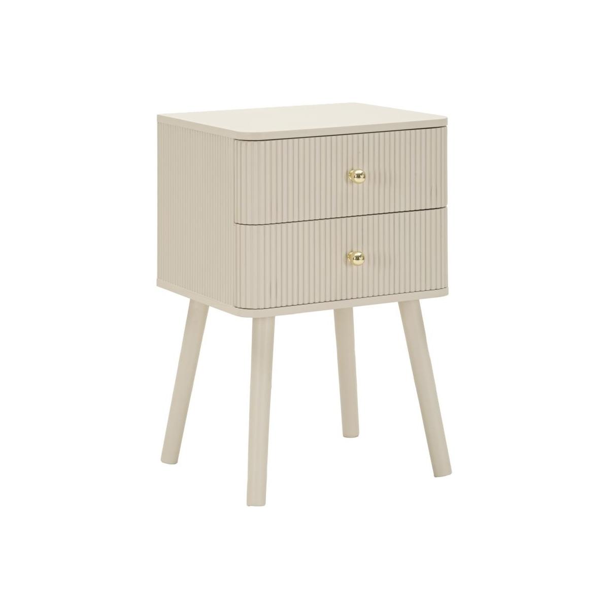 Comodino 2 cassetti shy cm 34x37,5x59