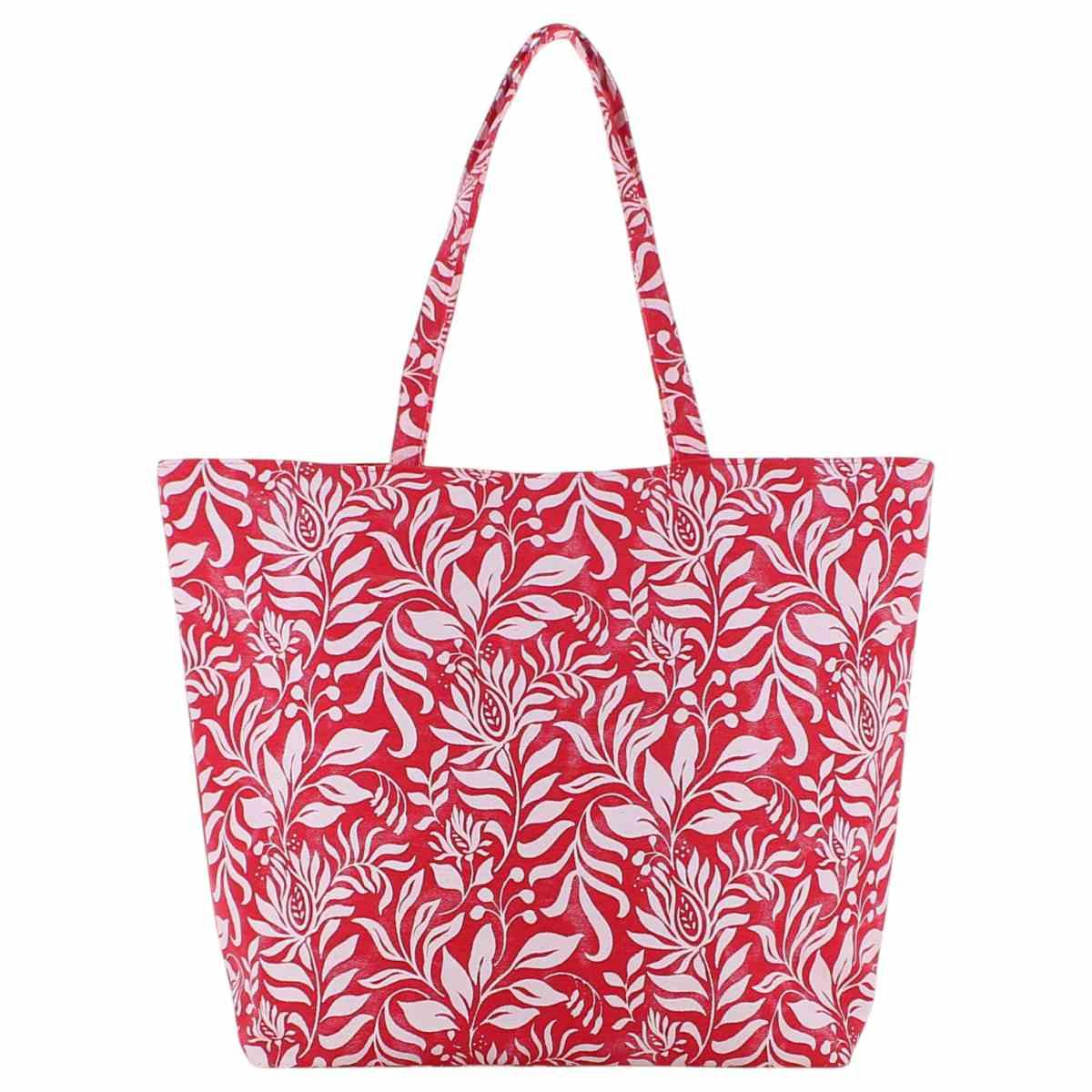 Borsa mare stampa foglie stilizzate Marina Galanti