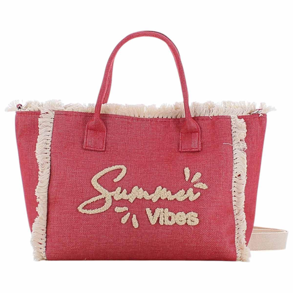 Borsa mare con frange e tracolla Marina Galanti