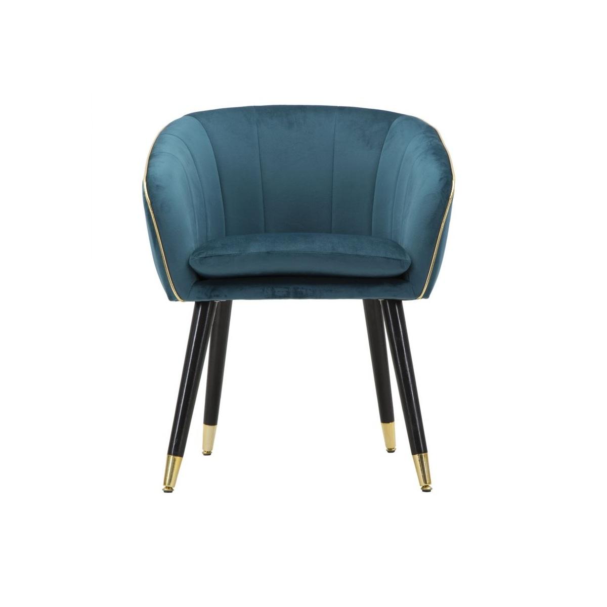 Poltrona paris ottanio/gold cm 62x58x78