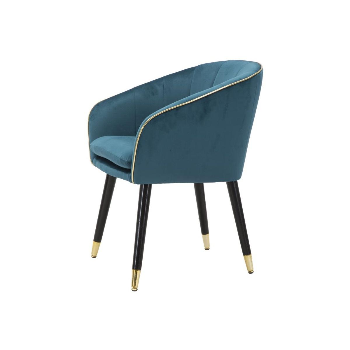 Poltrona paris ottanio/gold cm 62x58x78