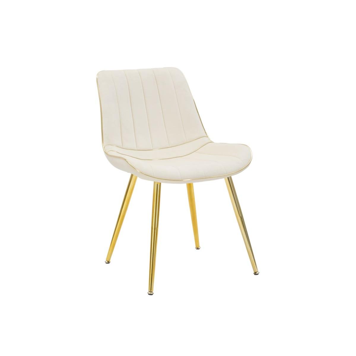 Sedia paris crema/gold set 2 pz cm 51x59x79