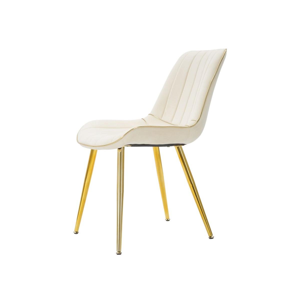 Sedia paris crema/gold set 2 pz cm 51x59x79