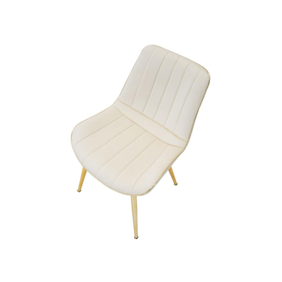 Sedia paris crema/gold set 2 pz cm 51x59x79