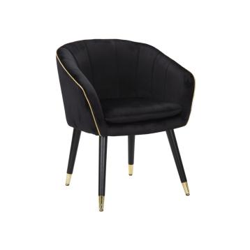 Poltrona paris nera/gold cm 62x58x78
