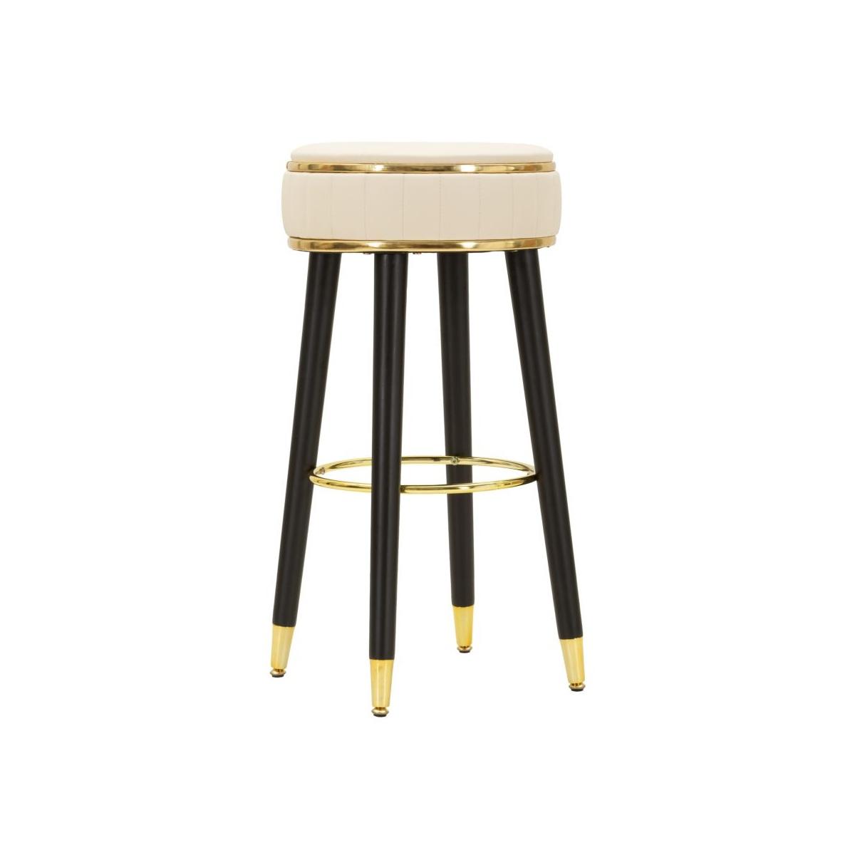 Sgabello bar london crema cm Ø 38x74