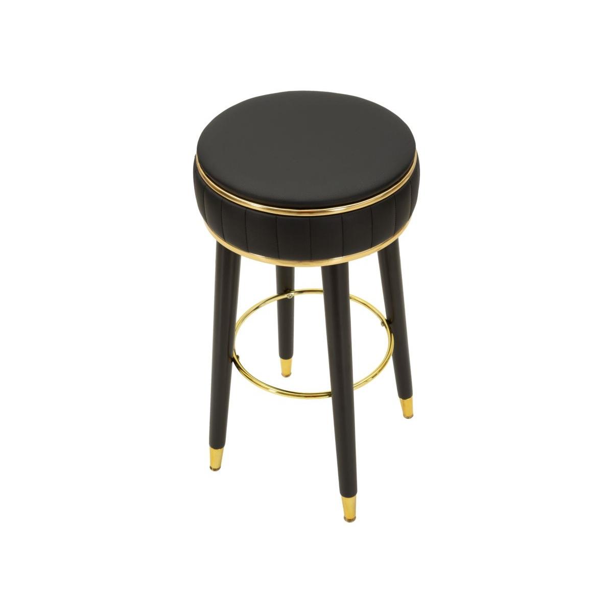 Sgabello bar london nero cm Ø 38x74