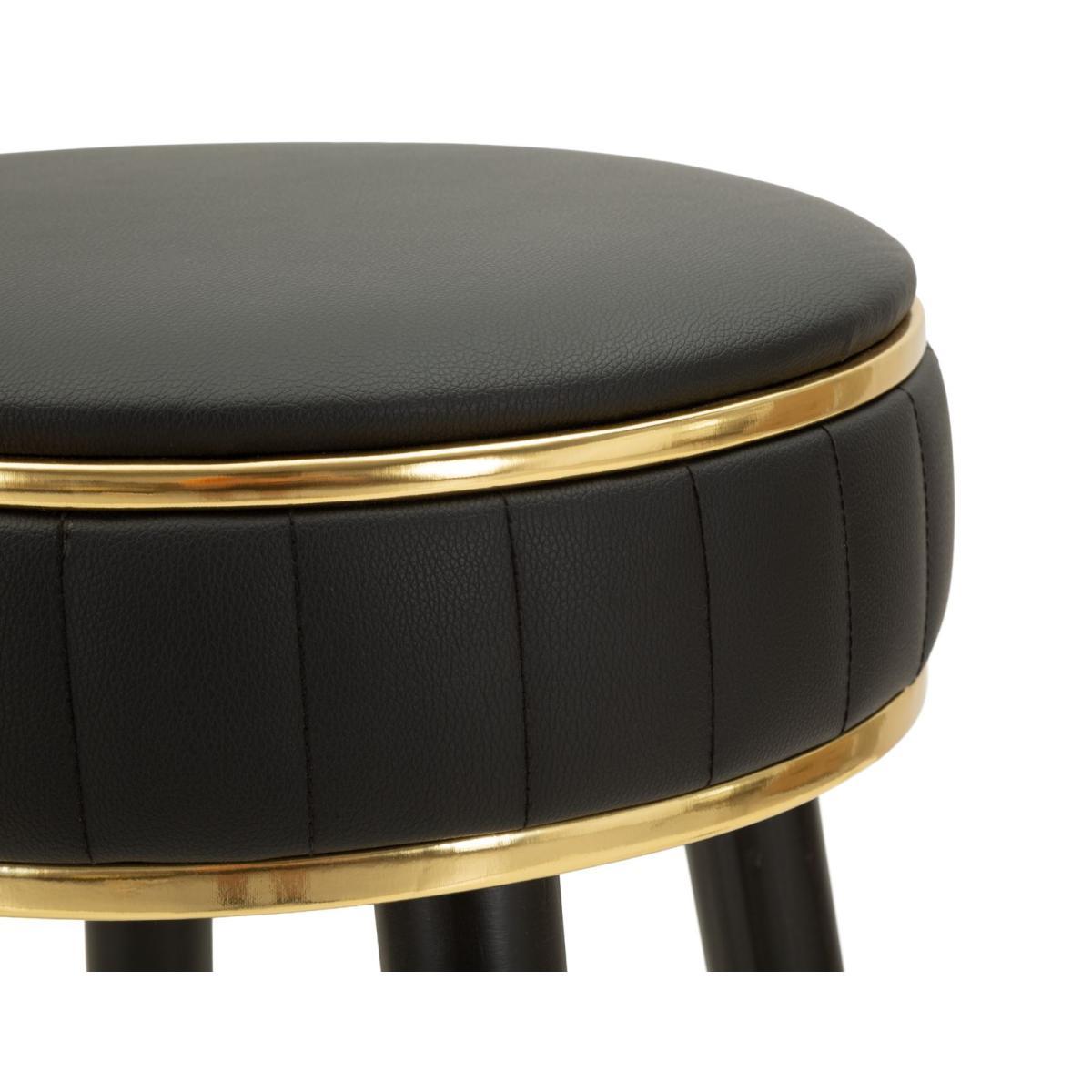 Sgabello bar london nero cm Ø 38x74