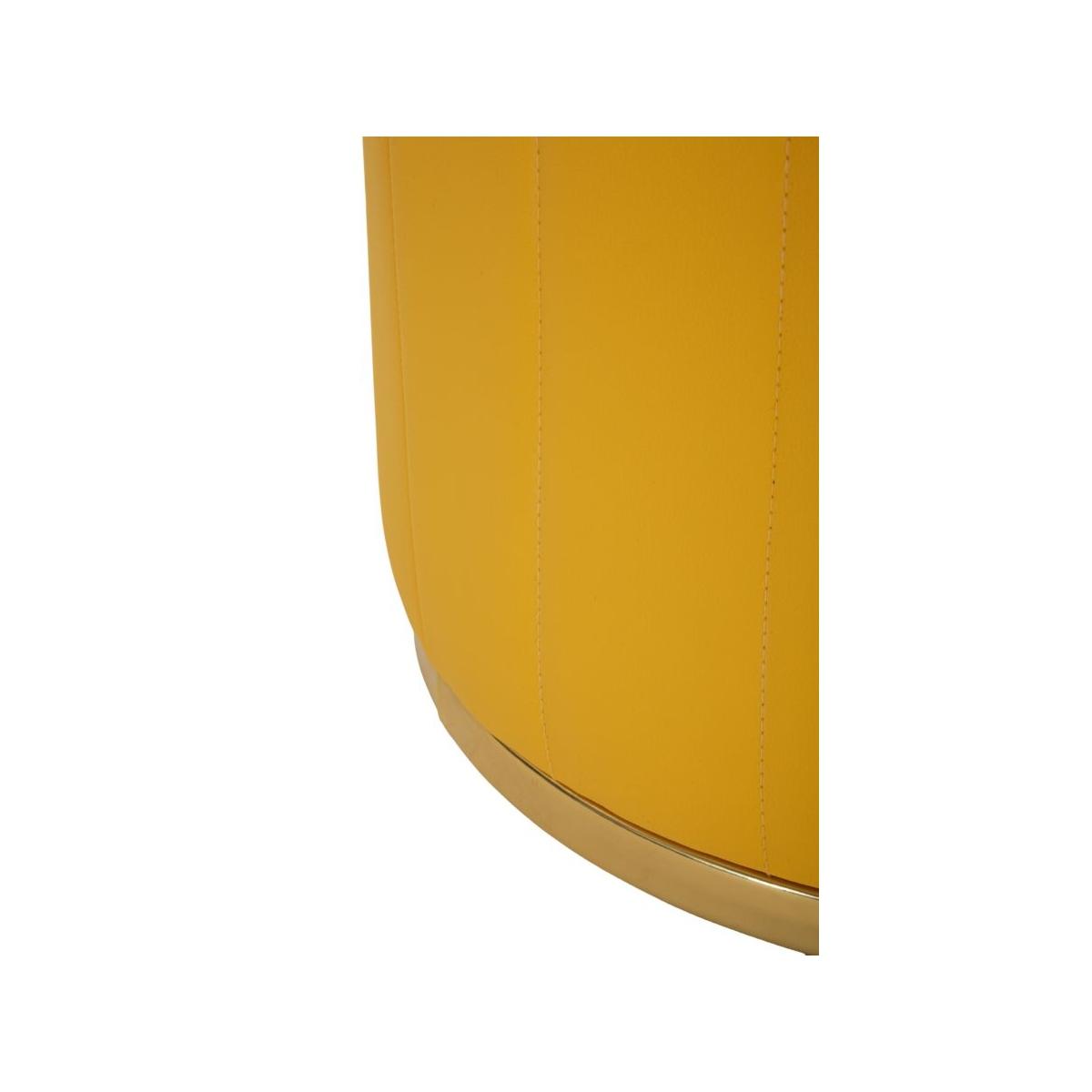 Puff c/contenitore london senape cm Ø 46,5x44