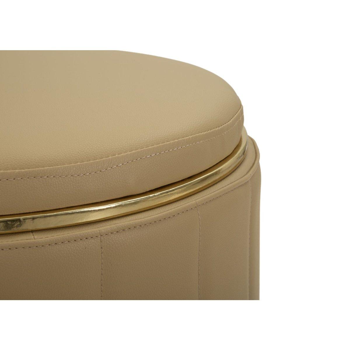 Puff c/contenitore london marrone cm Ø 46,5x44