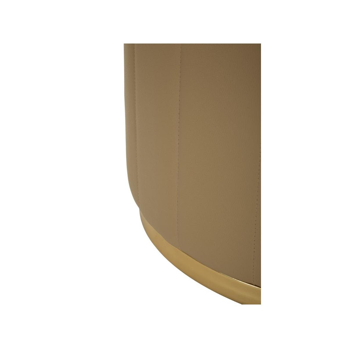 Puff c/contenitore london marrone cm Ø 46,5x44