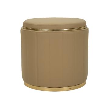 Puff c/contenitore london marrone cm Ø 46,5x44