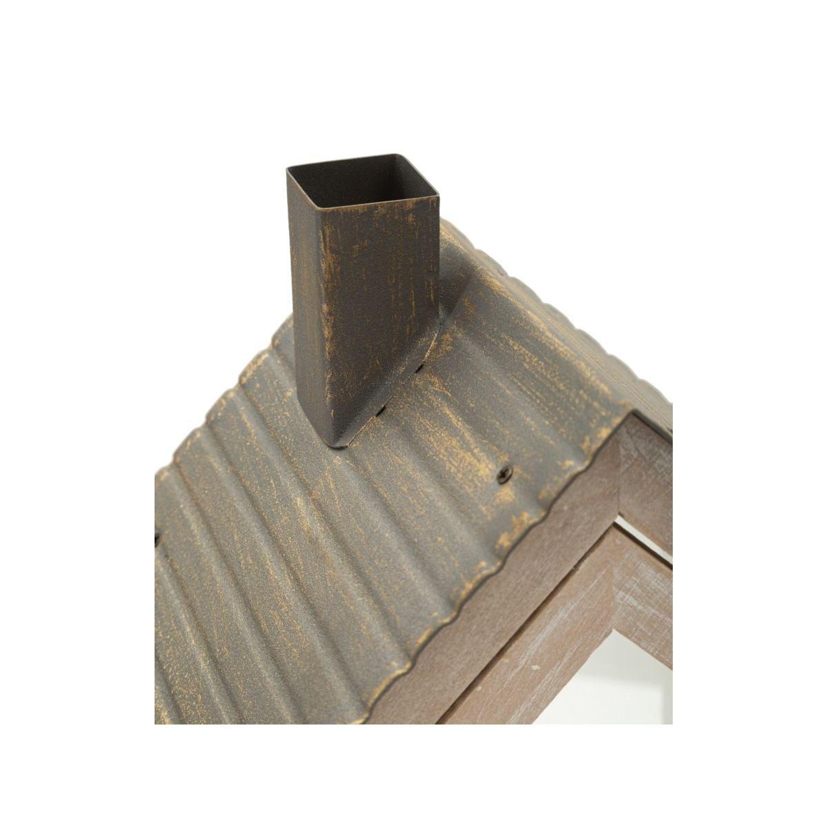 Lanterne home flower coppia cm 18x13x36-12,5x8,5x25 (vetro temperato)