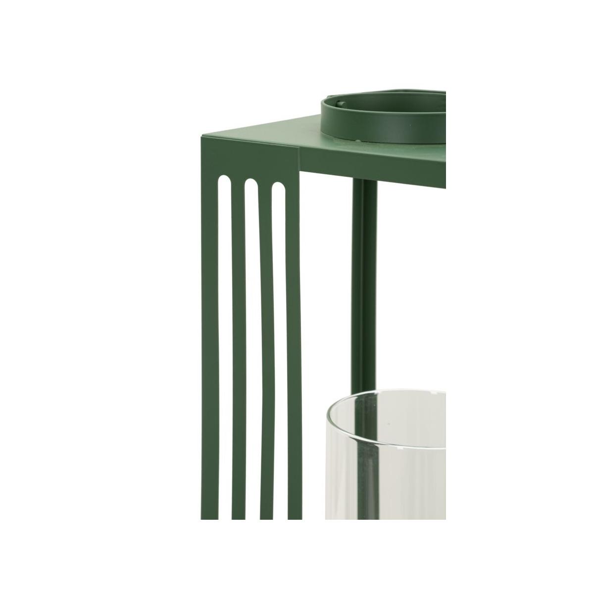 Lanterne linee coppia cm 18,3x18,3x43,5-15x15x36,5 (vetro temperato)