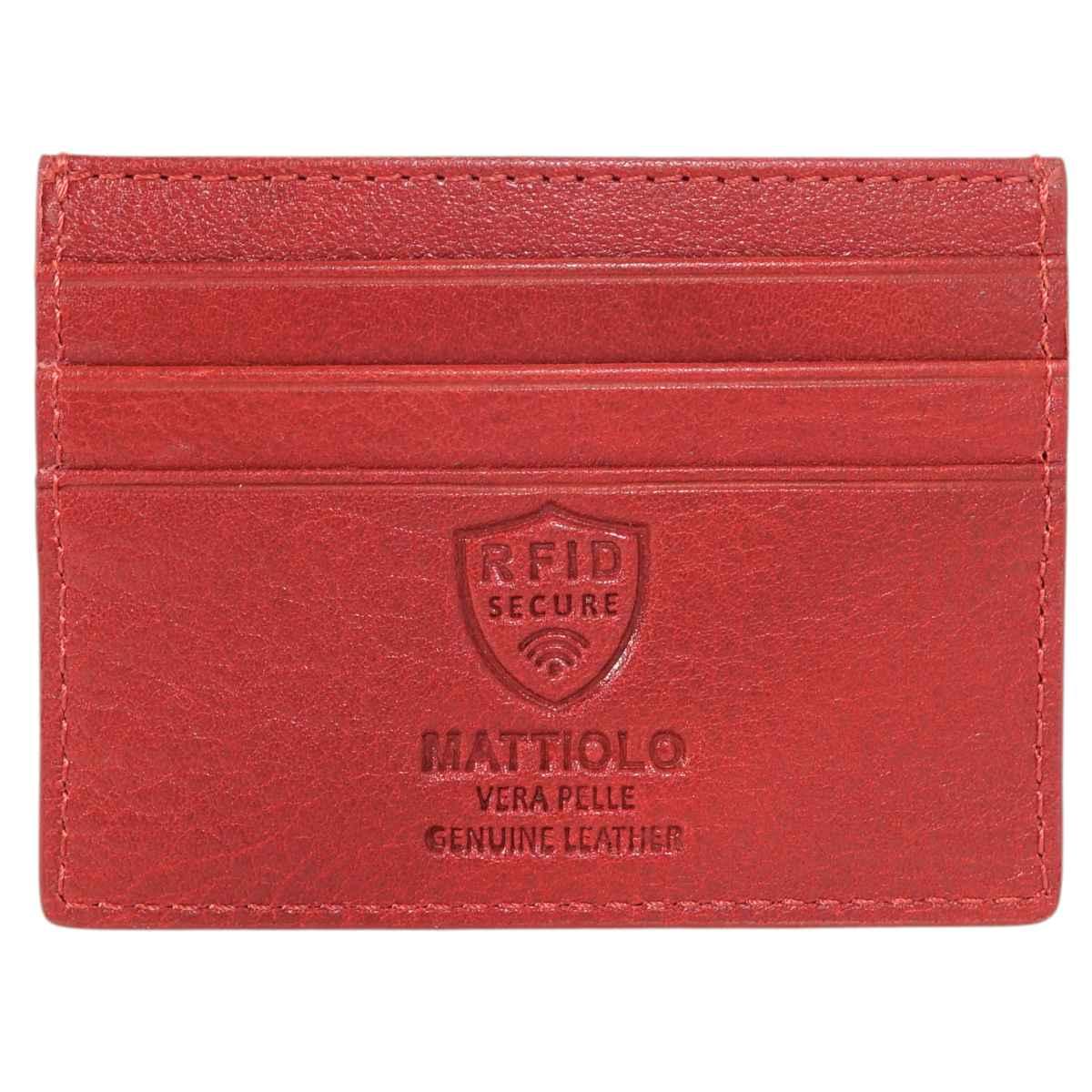 Portafoglio portacarte uomo in pelle RFID Gai Mattiolo