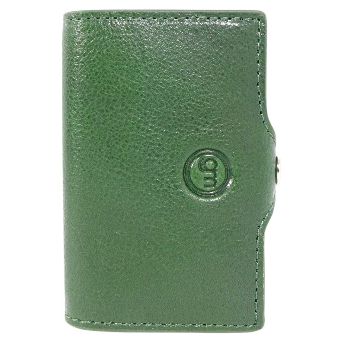 Portafoglio portacarte a scatto in pelle con sistema RFID uomo Gai Mattiolo