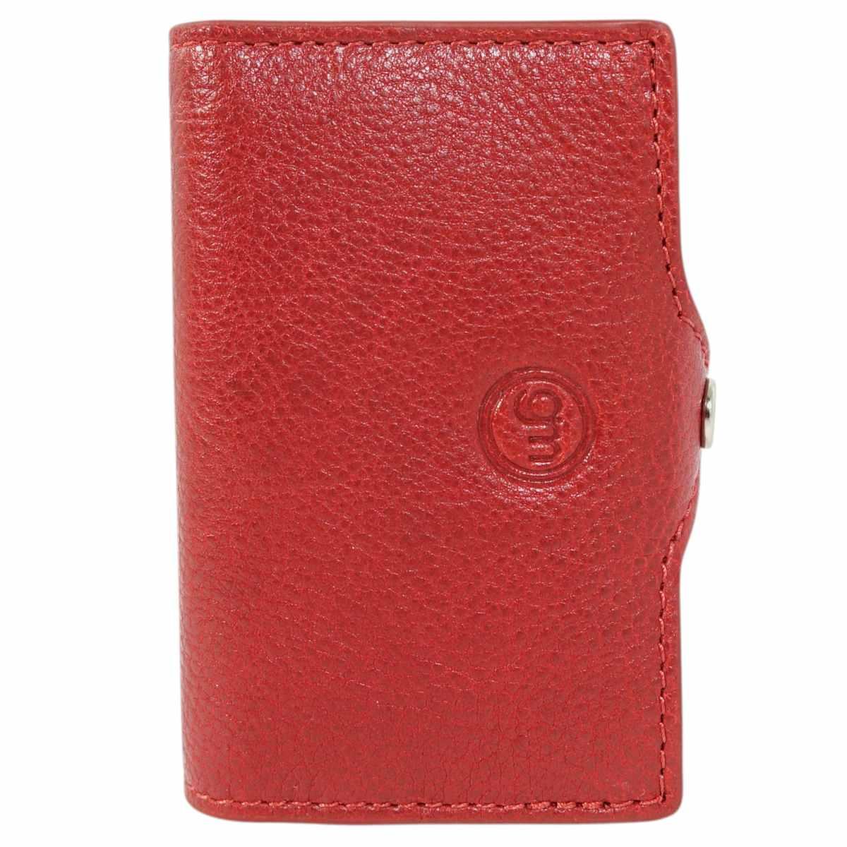 Portafoglio portacarte a scatto in pelle con sistema RFID uomo Gai Mattiolo