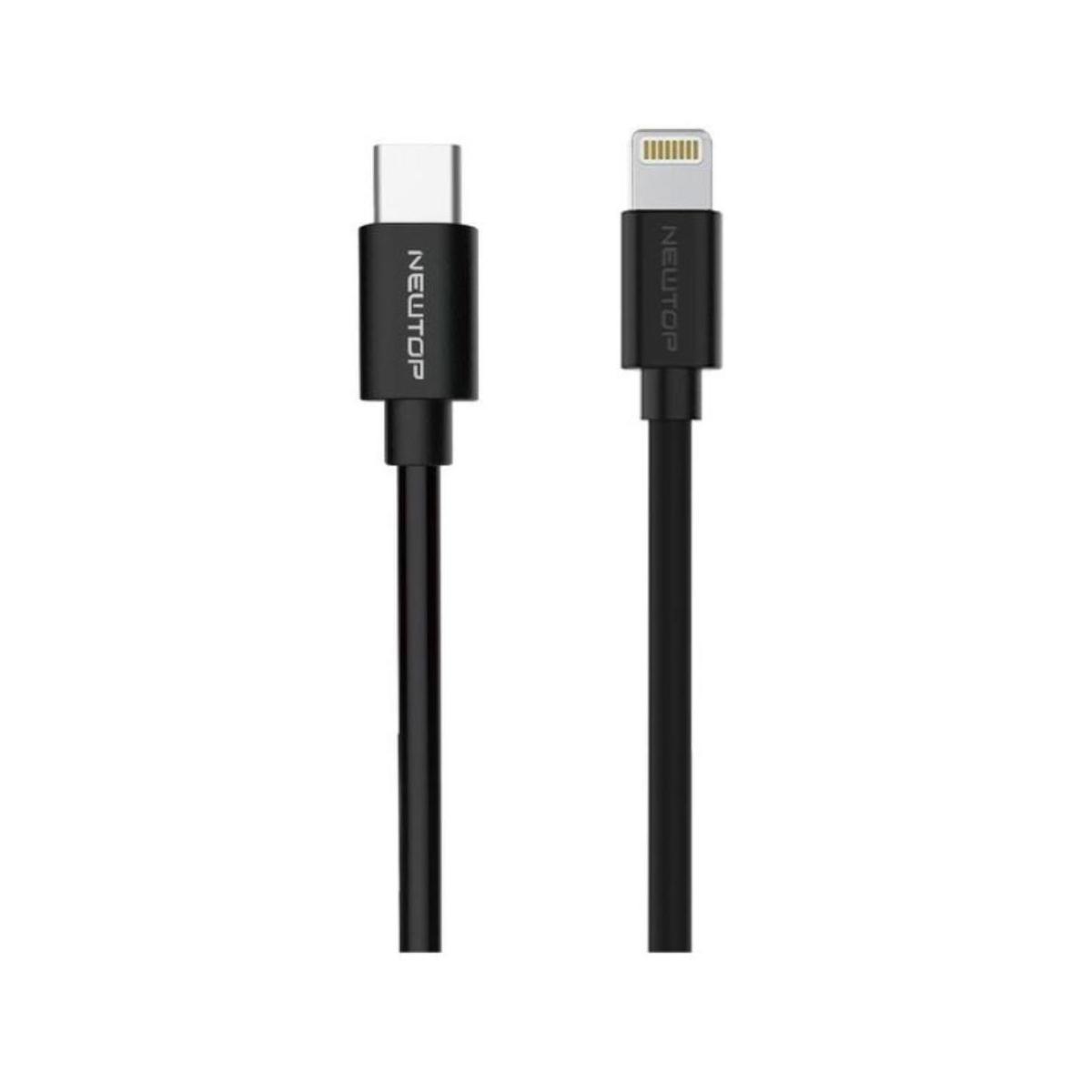 Cavo di ricarica nero CU07 Type-c Simply Lightning 100cm 27W Newtop