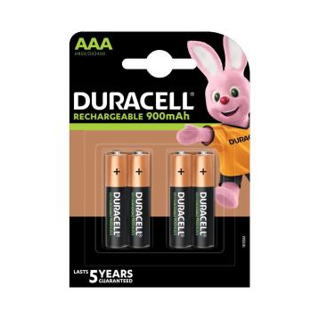 Batteria ricaricabile AAA ministilo 900 mha bl. 4 pezzi Duracell