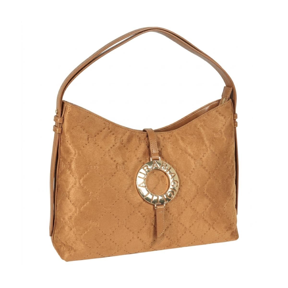 Borsa donna effetto scamosciato linea Ostar Laura Biagiotti