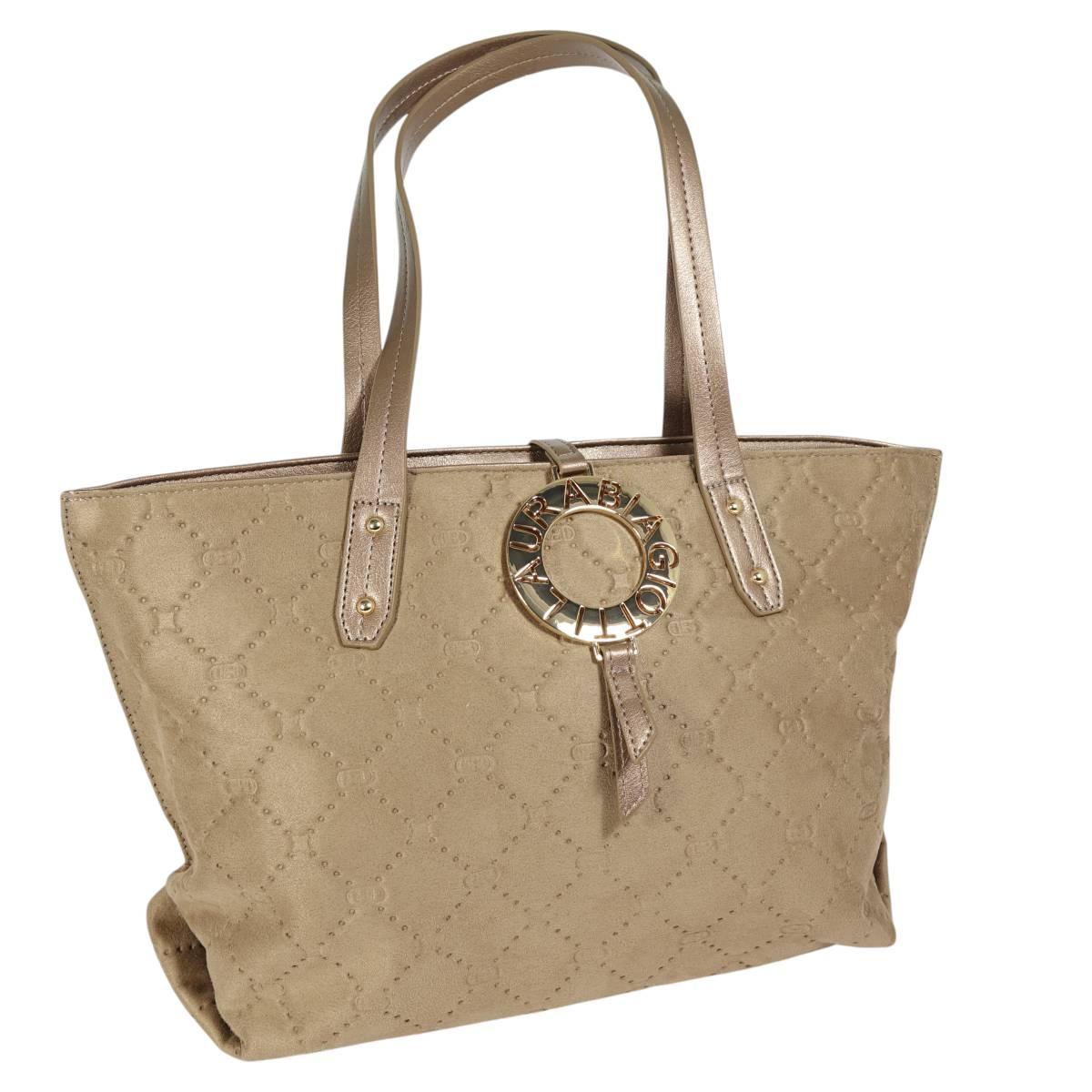 Borsa shopping donna effetto scamosciato linea Ostar Laura Biagiotti