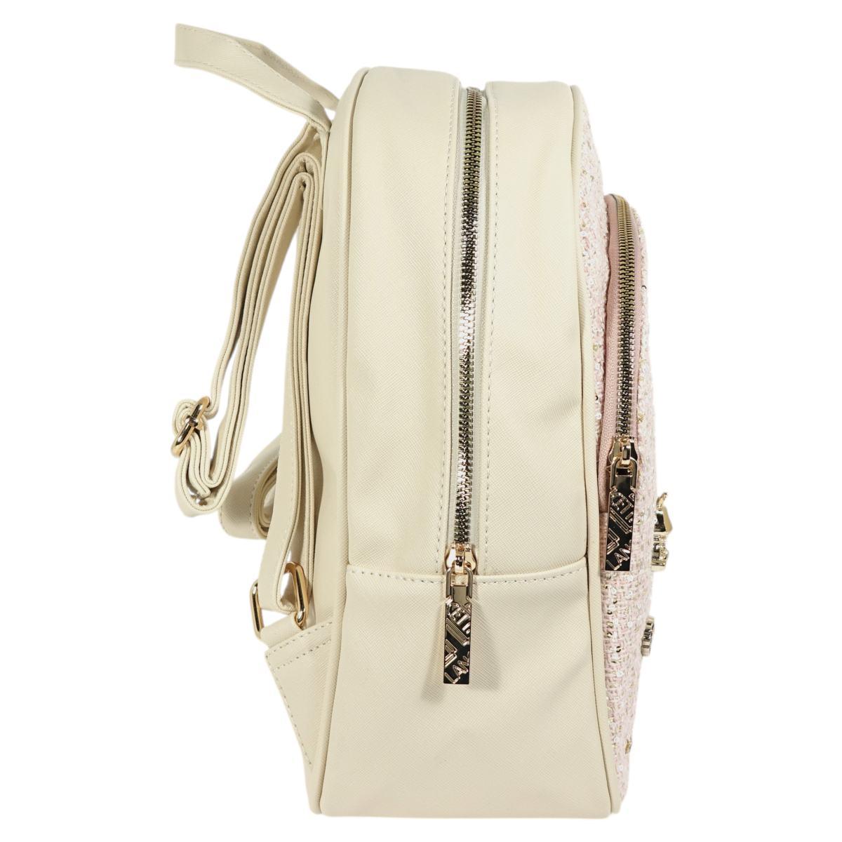 Zaino donna con paillettes e decorazioni in metallo linea Lehavre Lancetti