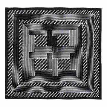 Foulard donna in seta motivo a righe Capoverde