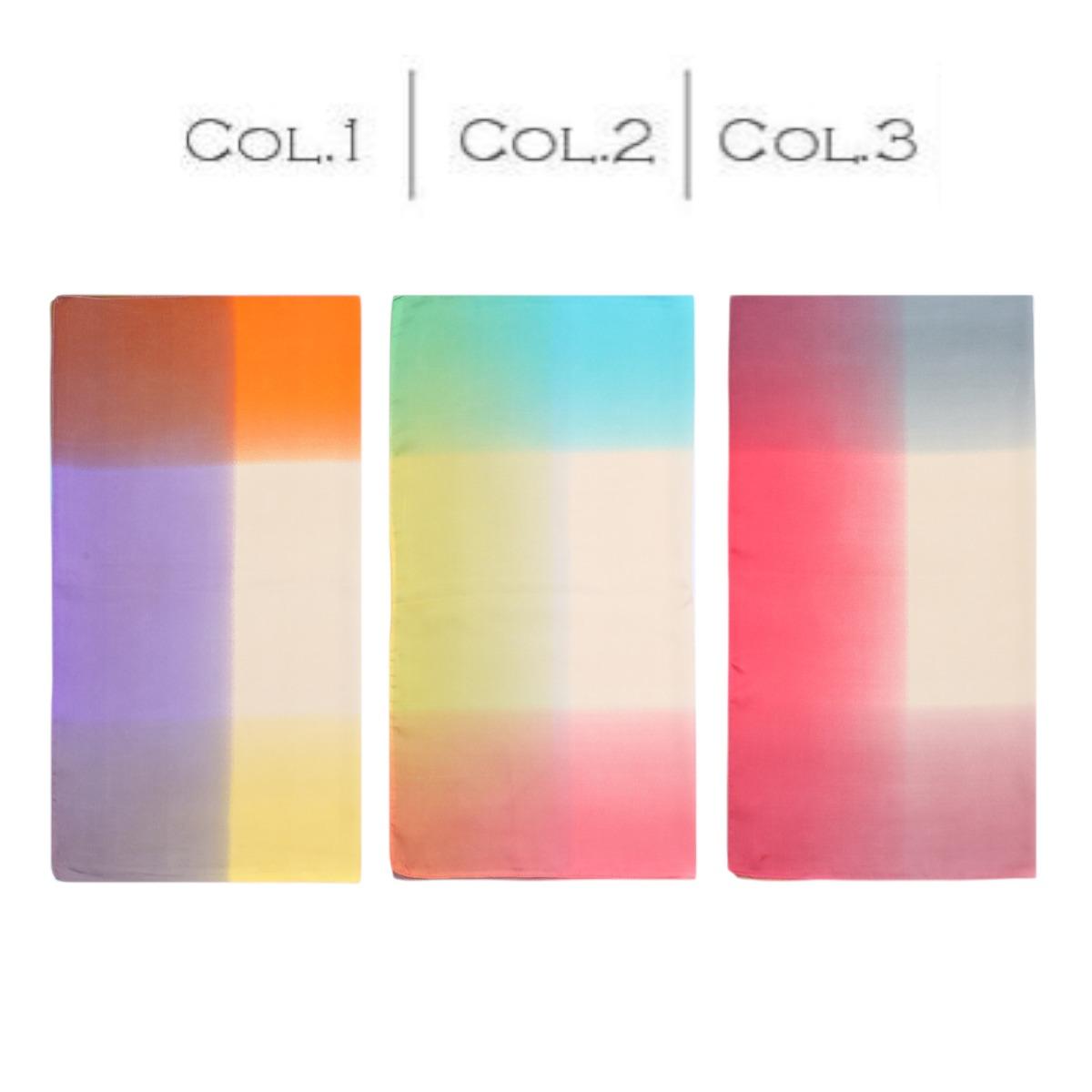 Foulard donna in seta stampa sfumata Capoverde