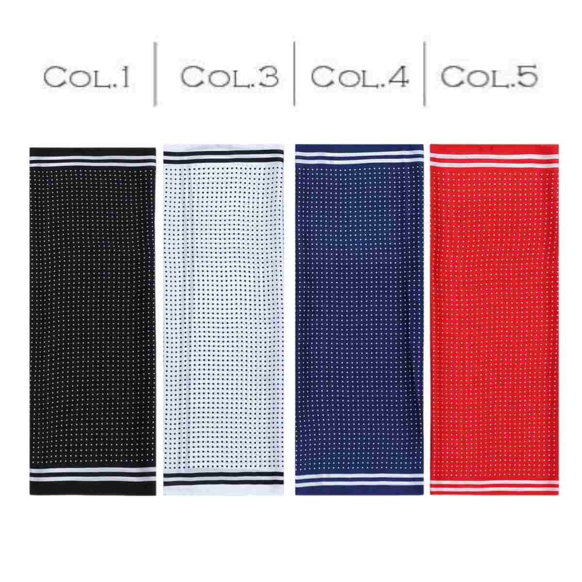 Foulard donna in seta motivo puntinato Capoverde