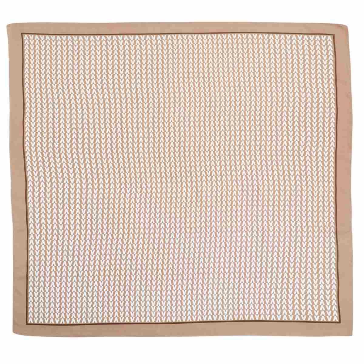 Foulard donna in seta motivo geometrico Capoverde