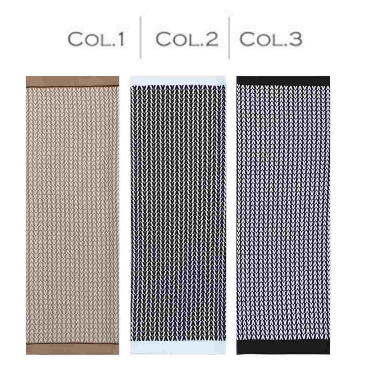 Foulard donna in seta motivo geometrico Capoverde