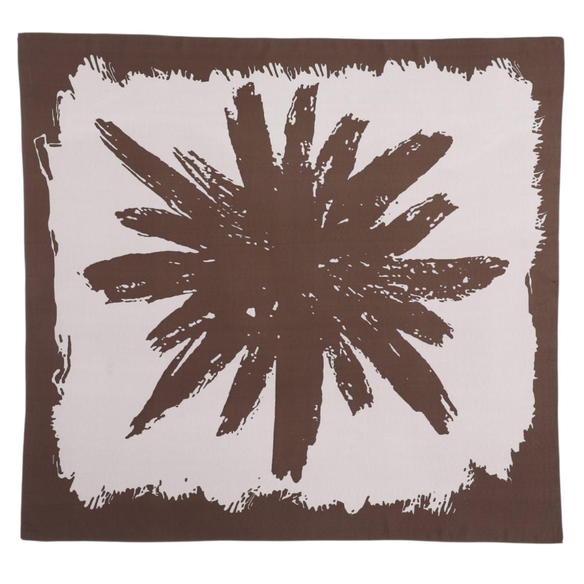 Foulard donna in seta stampa astratta a pennellate Capoverde