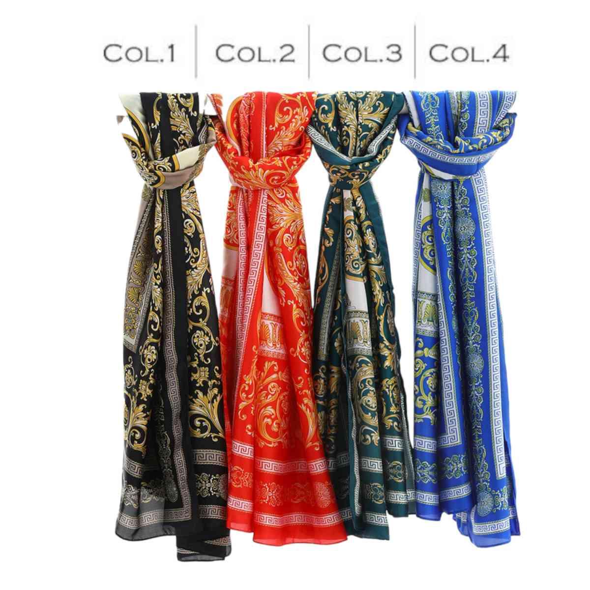 Foulard donna in seta stampa barocca Capoverde