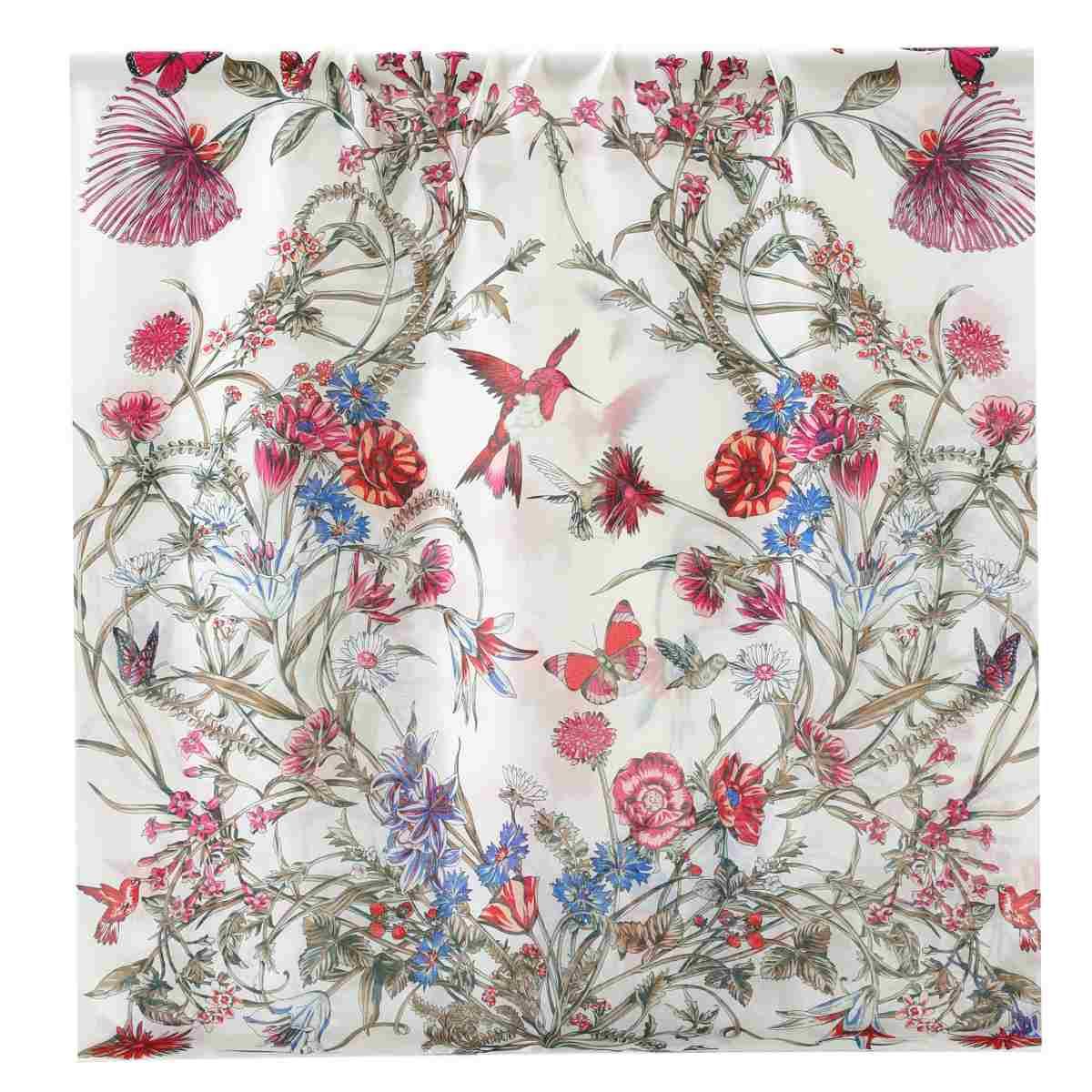 Foulard donna in seta stampa floreale Capoverde