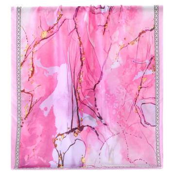 Foulard donna in seta stampa marmorizzata Capoverde